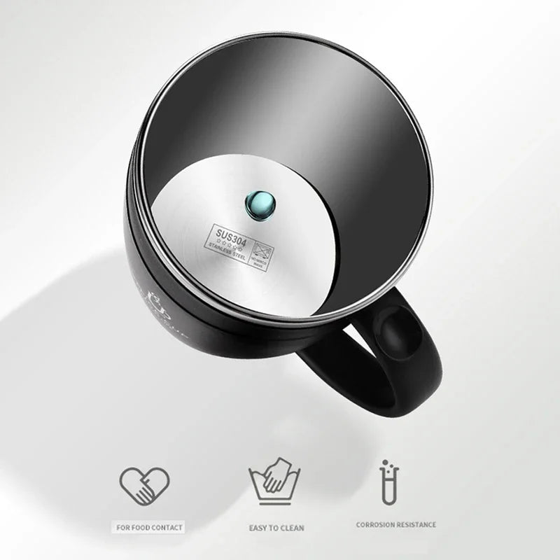 Mug isotherme en inox 500 ml - avec anse et couvercle