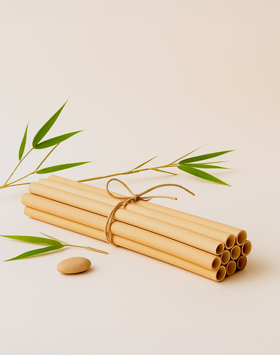 Lot de 10 ou 4 pailles en bambou réutilisables, écologiques