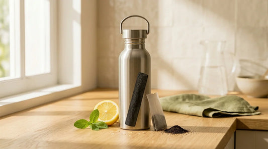 Photographie Ecosense pour l'article « Consommation d'Eau en Été : Chiffres et Astuces d'Économie » — scène photoréaliste illustrant consommation eau été, économiser eau maison, chiffres ADEME eau, astuces économie eau été, réduire facture eau, gaspi