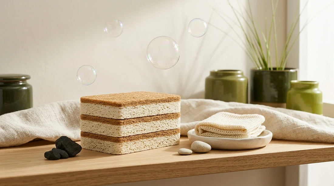 Photographie Ecosense pour l'article « Lingettes Démaquillantes Lavables : Économies et Écologie » — scène photoréaliste illustrant lingettes démaquillantes lavables, lingettes lavables écologiques, produits durables hygiène quotidienne, comment choi