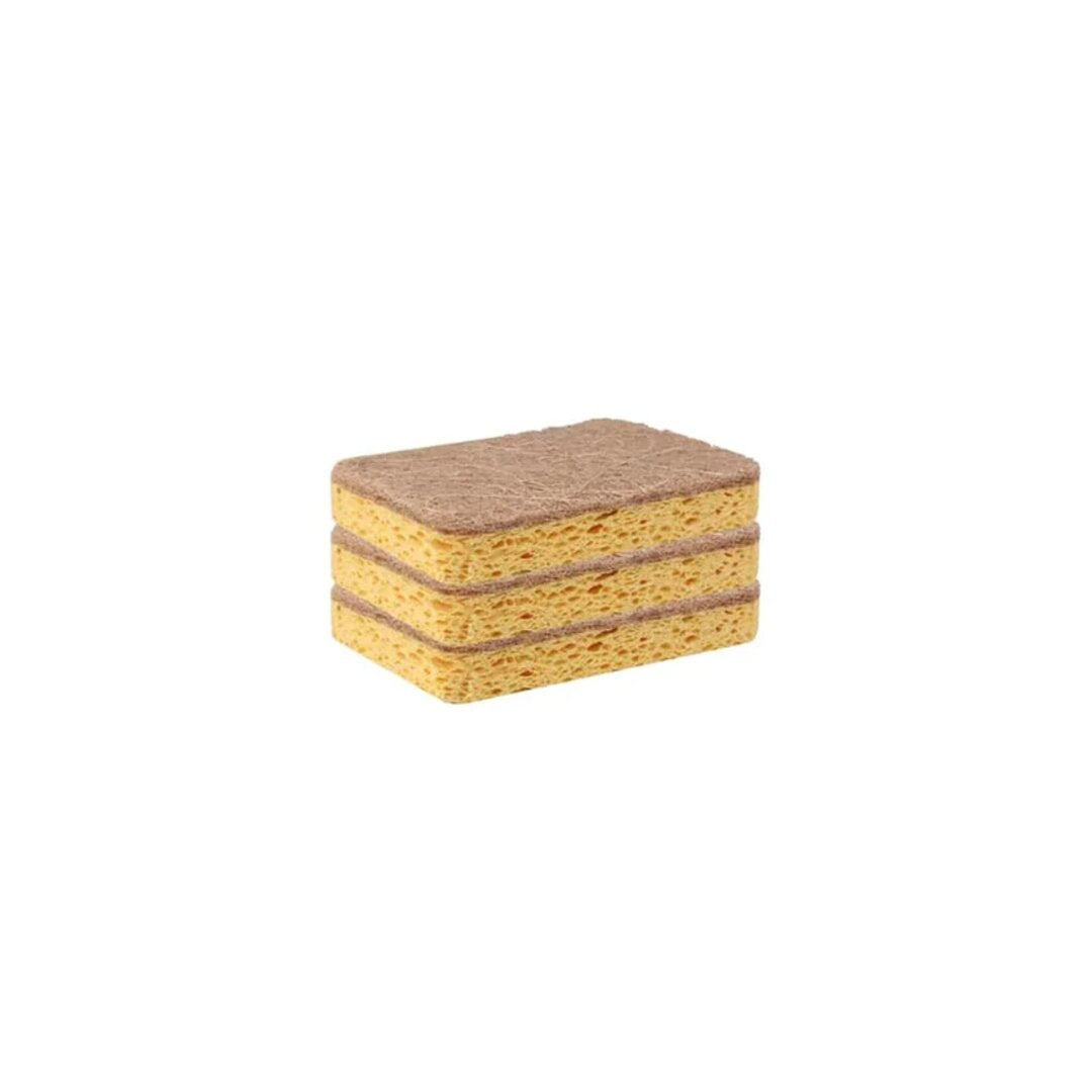 Lot-de-3-eponges-en-fibre-de-coco-biodegradable-jaune