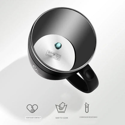 Mug isotherme en inox 500 ml - avec anse et couvercle