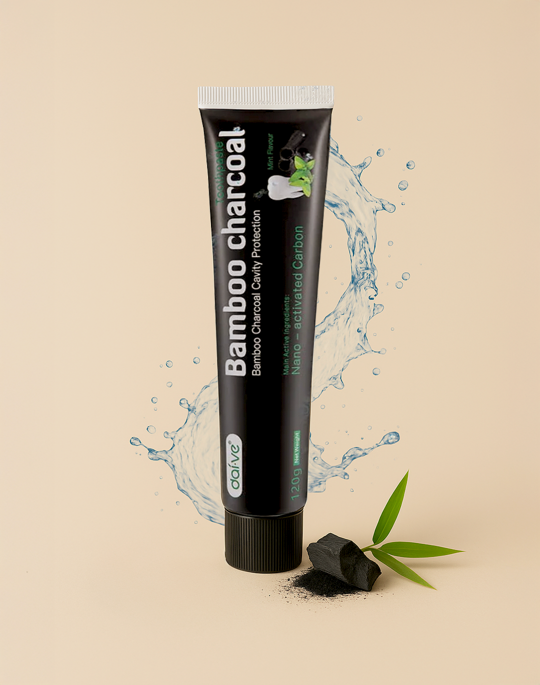 Dentifrice au charbon actif de bambou naturel