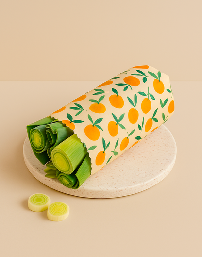 Lot de 3 Emballages alimentaires écologiques cire d'abeille